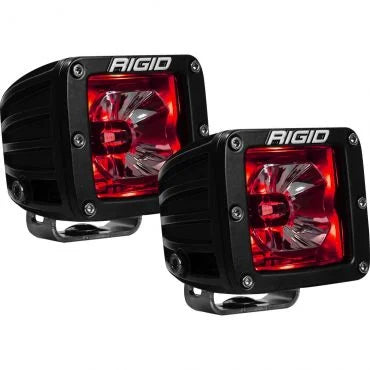 LUCES TIPO PODS RIGID BLANCO CON FONDO ROJO