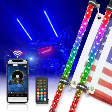 JUEGO DE LUZES TIPO ANTENAS CON VARIOS COLORES DE 3 PIEZ