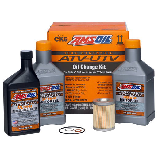 KIT CAMBIO DE ACEITE AMSOIL 0W40 CAN AM OULANDER RENEGADE